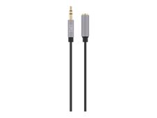 T'nB - Rallonge de câble audio - jack mini mâle pour jack mini femelle - 1 m - noir