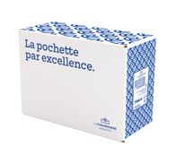 La Couronne - 250 Pochettes C4 229x324mm - 90 gr - fenêtre vitrex 110x50mm - Kraft ADOUR - bande auto-adhésive