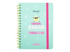 Mr. Wonderful Wonder Creer, crear iy a brillar - Agenda - 2025 - vista de la semana - encuadernado de alambre - 156 x 221 mm - 160 páginas - multicolor