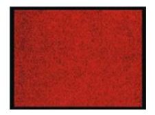 Tapis de sol RAINBOW - 60 X 40 CM - en polyamide et PVC - rouge