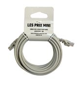 Cable RJ45 - F/UTP Cat 6 - 5m - gris - LES PRIX MINI