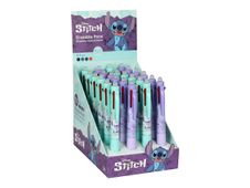 CoolPack Disney Stitch Pastel - Stylo bille 4 couleurs - noir, bleu, vert, rouge - avec gomme