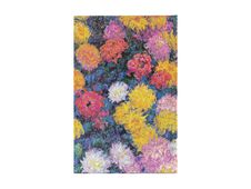 Paperblanks Monet's Chrysanthemums - Journal - 90 x 140 mm - 176 pages - ligné - Monet's Chrysanthemums - couvercle multicolore