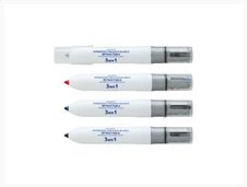 Marqueur effaçable multicolore JUVENILIA 3 en 1 - pointe fine 