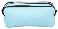 Trousse scolaire - 3 compartiments - bleu clair - Maxi School