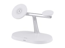 T'nB - Support de chargement sans fil - 3 en 1 - 15 Watt - blanc