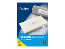 APLI-Agipa - Adhésif permanent - blanc - 199.6 x 144.5 mm 50 étiquette(s) (25 feuille(s) x 2 étiquettes