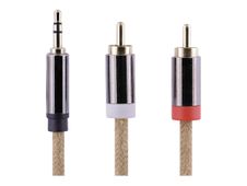T'nB Rope - Câble audio - prise audio de 3,5 mm (M) vers  RCA (M) - 3 m - brun