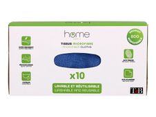 T'nB - 10 Chiffons nettoyant - microfibre - bleu 