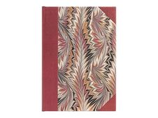 Paperblanks Cockerell Marbled Paper - Journal - reliure piquée - midi - 120 x 180 mm - 144 pages - papier crème - ligné - rubedo - couverture rouge