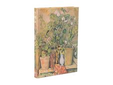 Paperblanks The Barnes Collection Cezanne's Terracotta Pots and Flowers - Journal - reliure piquée - midi - 120 x 180 mm - 144 pages - papier crème - ligné - couverture verte