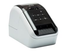 Brother QL-810Wc - Imprimante d'étiquettes monochrome - thermique direct - USB 2.0, Wi-Fi(n) - noir brillant, blanc