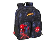 SAFTA - Mochila escolar - pockets, trolley-adapted - Spider Man "Attack"