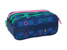 Benetton - Portalápices - big, triple - Benetton "Damero"