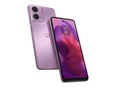 Motorola Moto G24 - 4G smartphone - SIM doble - RAM 8 GB / Memoria interna 128 GB - microSD slot - pantalla LCD - 6.56" - 1612 x 720 píxeles (90 Hz) - 2 x cámaras traseras 50 MP, 2 MP - front camera 8 MP - rosa lavanda