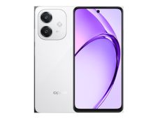 OPPO A40M - 4G smartphone - SIM doble - RAM 8 GB / Memoria interna 256 GB - microSD slot - pantalla LCD - 6.67" - 1604 x 720 pixels (90 Hz) - 2 x cámaras traseras 50 MP - front camera 5 MP - stellar white