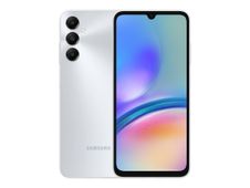 Samsung Galaxy A05s - 4G smartphone - SIM doble - RAM 4 GB / Memoria interna 64 GB - microSD slot - pantalla LCD - 6.7" - 2400 x 1080 píxeles - 3 x cámaras traseras 50 MP, 2 MP, 2 MP - front camera 13 MP - plata