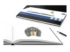 Kangaro - Livre fictif - A4 (210 x 297 mm) - paysage - 80 feuilles / 160 pages - noir brillant