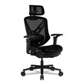 Fauteuil gamer SPEEDER - accoudoirs réglables - appui-tête intégré - noir