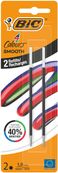 BIC 4 Couleurs Smooth - Recharge - noir - 1 mm - moyen (pack de 2)