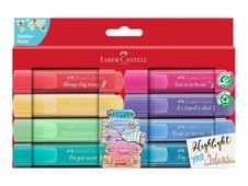 Faber-Castell Textliner 46 - Pack de 8 surligneurs - couleurs pastelles assorties