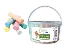 Ulmann - Craie - talc/carbonate de calcium - pour trottoir - couleurs assorties (pack de 50)