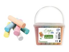 Ulmann - Craie - talc/carbonate de calcium - pour trottoir - couleurs assorties (pack de 24)