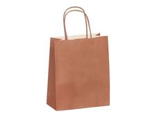 50 Sacs cadeau kraft - poignées torsadées - 35 cm x 14 cm x 41 cm - terrecotta