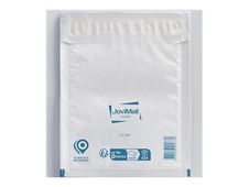 Antalis - Sac d'expédition - 220 x 260 mm - autocollant - papier bulles - étanche, indéchirable - blanc - pack de 100