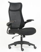 Fauteuil de bureau AERO - accoudoirs réglables - appui-tête intégré - noir