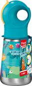 Gourde MINIZ en acier inoxydable 350 ml pour enfants – Design Jungle Fever – Étanche et écologique