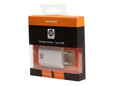 D2 Diffusion - Chargeur secteur - 1 A (USB) - blanc