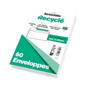 50 Enveloppes +20% 114x162 blanc Recyclé AA