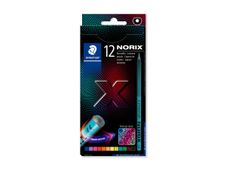 STAEDTLER Norix 186 - Crayon de couleur - couleurs assorties (pack de 12)