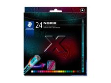 STAEDTLER Norix 186 - Crayon de couleur - couleurs assorties (pack de 24)