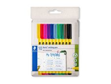 STAEDTLER Noris 307 - Feutre fin - non permanent - couleurs assorties - encre à l'eau - 0.6 mm - fin (pack de 10)