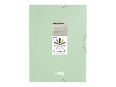 Grafoplas I Like! - Carpeta de 3 solapas - para Folio - verde claro
