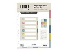 Grafoplas - Separador - 6 piezas - para A4 (210 x 297 mm) - disponible en diferentes colores