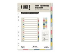 Grafoplas I Like! - Separador - 12 piezas - para A4 (210 x 297 mm)