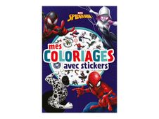 MARVEL - Mes coloriages avec stickers - Spider-Man - livre à colorier