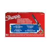 SHARPIE CREATIVE MARKERS feutres acrylique - Pointe pinceau - Vert - Lot de 6