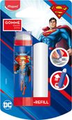 Maped - Superman - Gomme tube + 1 recharge gomme