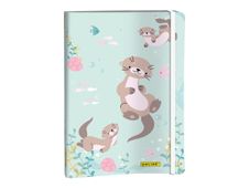 ONLINE - Carnet à puce - A5 - 72 feuilles / 144 pages - pointillé - otter - bleu - carton plat