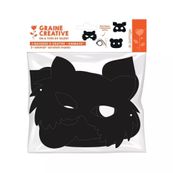 Graine Creative - lot de 3 masque à gratter - animaux 2