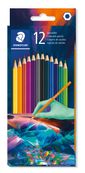 STAEDTLER® - Etui carton 12 crayons de couleur hexagonaux assortis - Edition Multiverse
