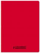 Conquérant Classique - Cahier polypro - 24 x 32 cm - 48 pages - petits carreaux (5x5 mm) - rouge
