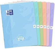 Oxford Duo - Cahier 24 x 32 cm - 96 pages - grands carreaux (Seyes) - disponible dans différentes couleurs