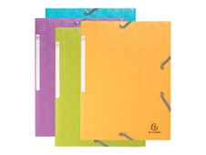 Exacompta - Chemise à Élastique 3 Rabats - Polypropylène Recyclé Pop'N Co - Couleurs Assorties 