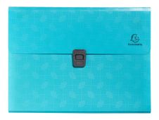Exacompta Pop'N Co - Trieur à soufflet - 13 compartiments - pour A4 (210 x 297 mm) - cyan