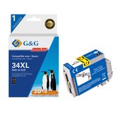 Cartouche compatible Epson 34XL Balle de golf - noir - G&G